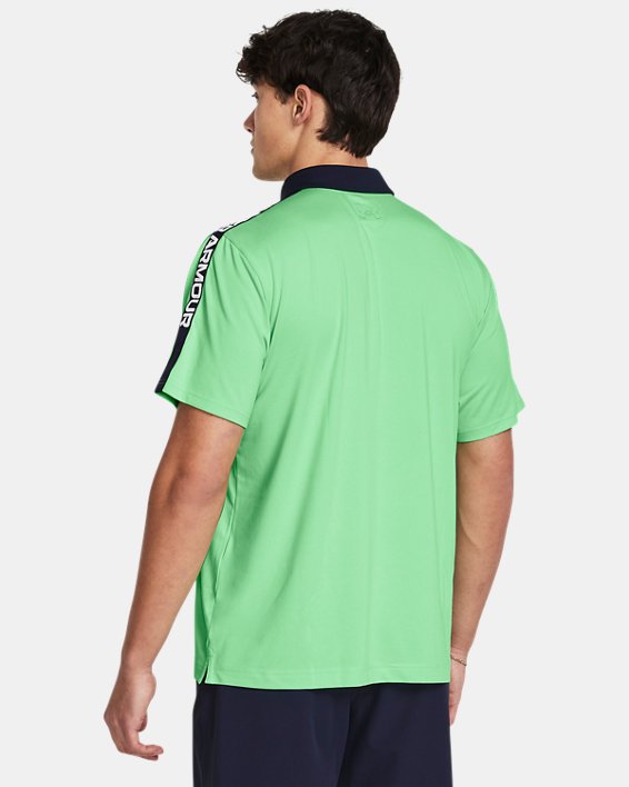 Polo UA Playoff 3.0 Striker pour homme, Green, pdpMainDesktop image number 1
